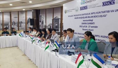  Бухорода "Аёллар, тинчлик ва хавфсизлик (WPS) кун тартиби ва унинг инсон ҳуқуқлари билан боғлиқлиги" мавзусида давра суҳбати бўлиб ўтди.