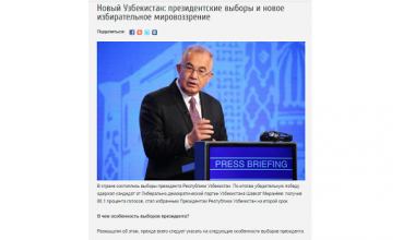 O‘zbekiston Prezidenti saylovi natijalari Latviya ommaviy axborot vositalari diqqat markazida