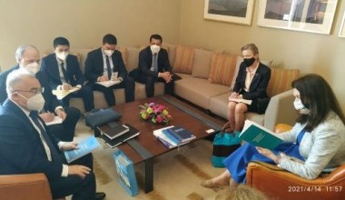 Инсон ҳуқуқлари бўйича миллий марказда ЕХҲТнинг амалдаги раиси, Швеция Қироллиги ташқи ишлар вазири Анн Линде билан учрашув бўлди