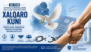 ИНСОН ҚАДР-ҚИММАТИНИ ҲИМОЯ ҚИЛИШНИНГ МУҲИМ КАФОЛАТИ