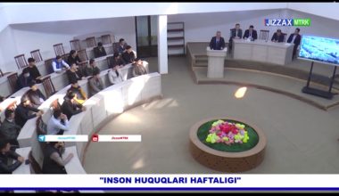 “Инсон ҳуқуқлари ҳафталиги" доирасида Жиззах давлат педагогика университетида Жиззах вилояти судлари судьяларининг ёшлар билан учрашуви бўлиб ўтди