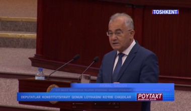 A.Saidov, A.Haitov, Z.Ibragimova, J.Sharipov: Deputatlar konstitutsiyaviy qonun loyihasini qo‘rib chiqdilar