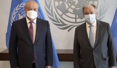 O‘zbekiston delegatsiyasi BMT Bosh kotibi bilan uchrashdi