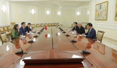 А. Саидов принял Посла Китайской Народной Республики в Республике Узбекистан Юй Цзюня